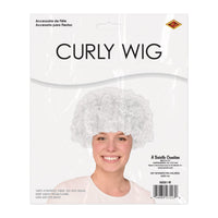 White Curly Wig - One Size Fits Most for Spirit & Costumes