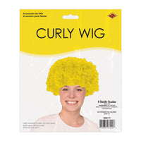 Vibrant Yellow Curly Wig - Spirit & School Event Accessory