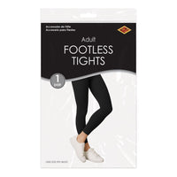 Black Adult Footless Tights - One Size Fits Most
