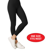 Black Adult Footless Tights - One Size Fits Most