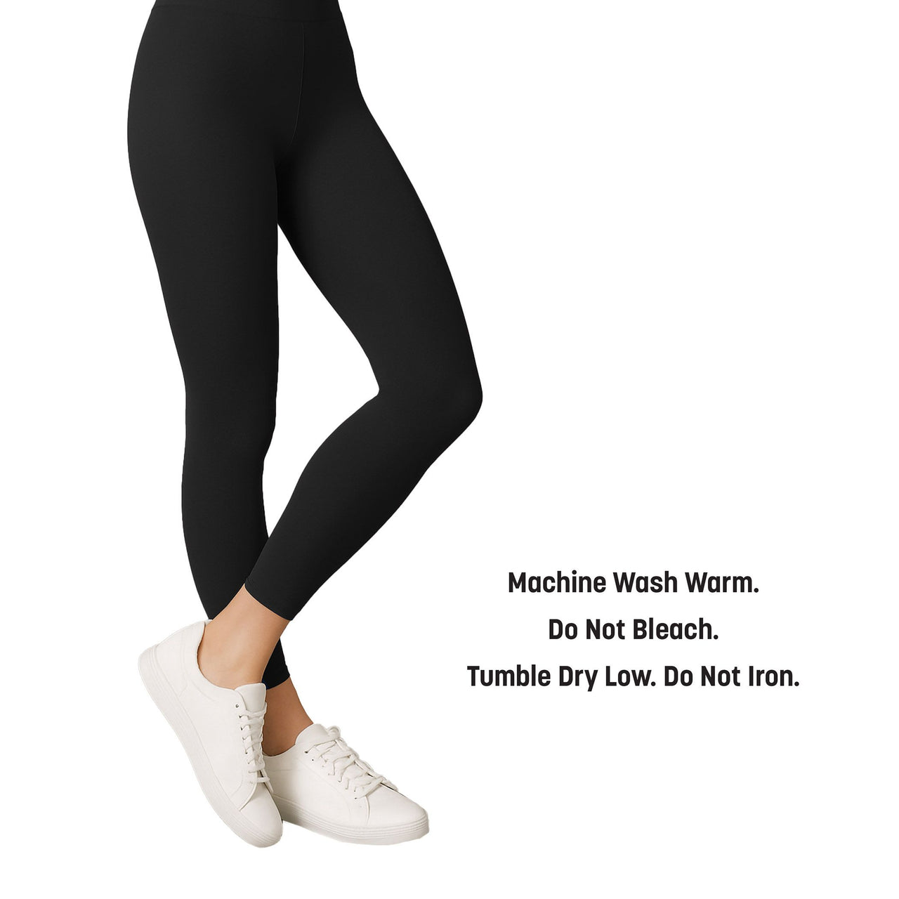 Black Adult Footless Tights - One Size Fits Most