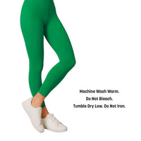 Green Footless Tights - One Size Fits Most Adults