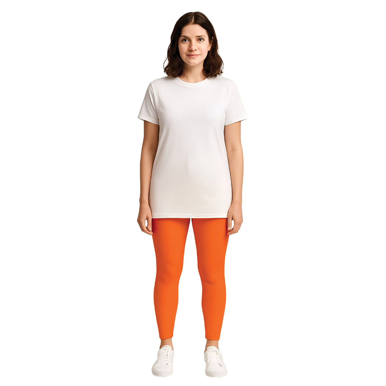 Orange Adult Footless Tights - One Size Fits Most