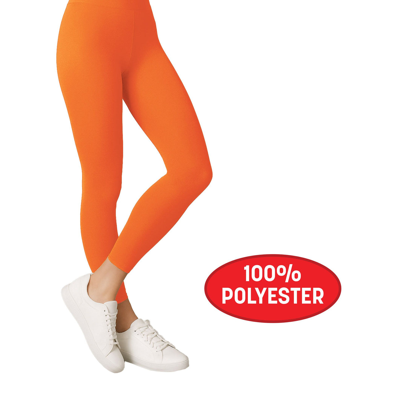 Orange Adult Footless Tights - One Size Fits Most