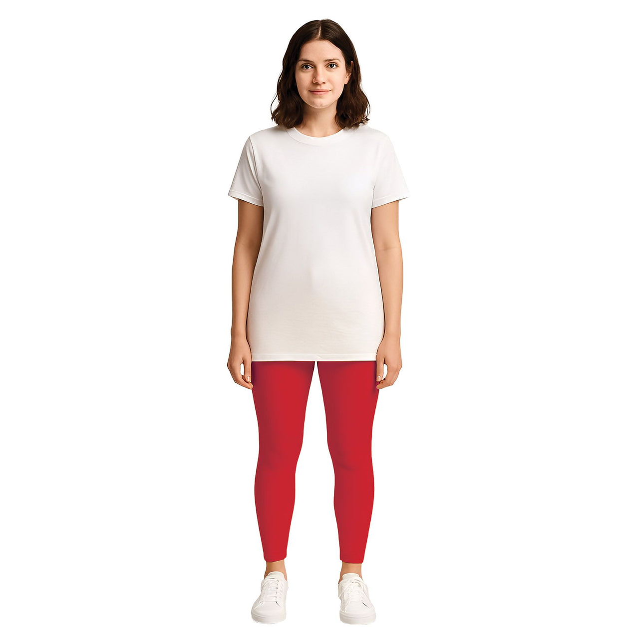 Red Adult Footless Tights - One Size Fits Most