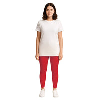 Red Adult Footless Tights - One Size Fits Most