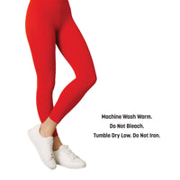 Red Adult Footless Tights - One Size Fits Most