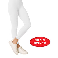 White Adult Footless Tights - One Size Fits Most