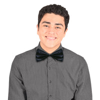 Black Elastic Bow Tie - One Size Fits Most