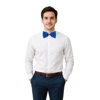 Blue Bow Tie - One Size Fits Most with Elastic Band