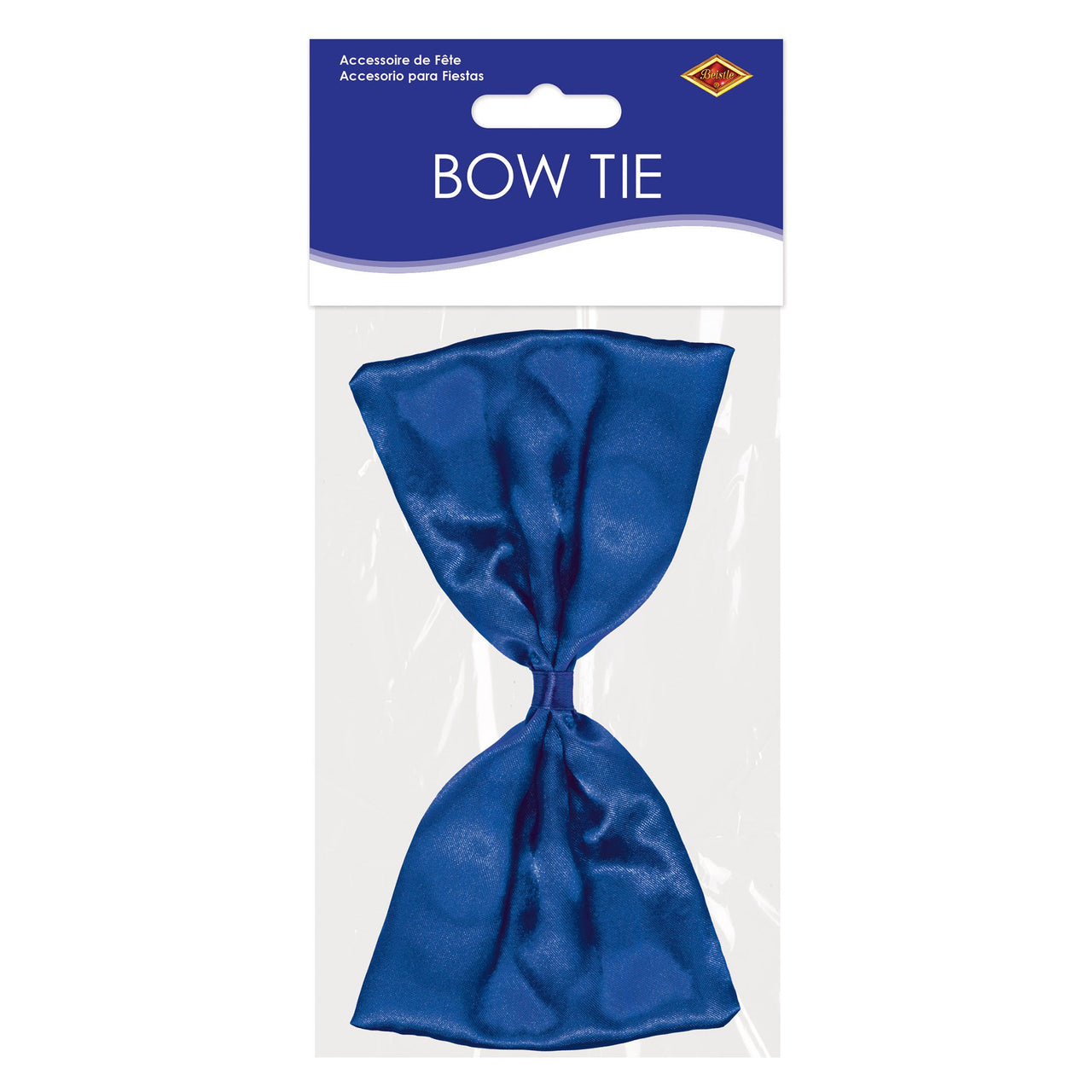Blue Bow Tie - One Size Fits Most with Elastic Band