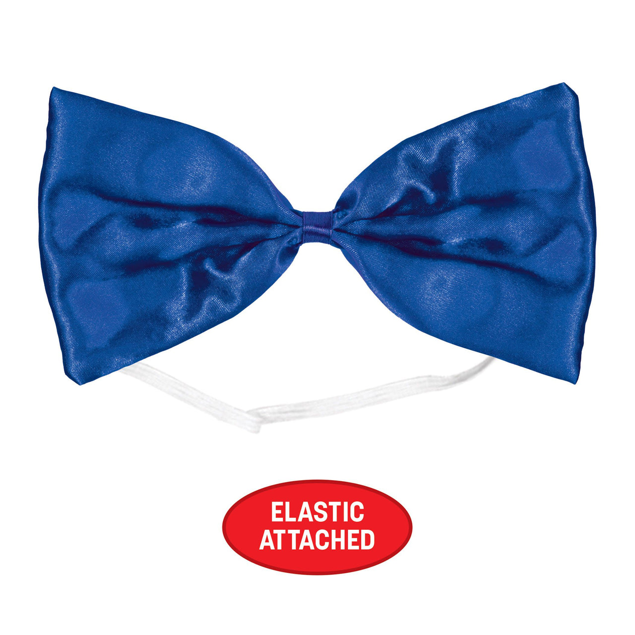 Blue Bow Tie - One Size Fits Most with Elastic Band