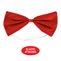 Red Bow Tie - One Size Fits Most with Elastic Band