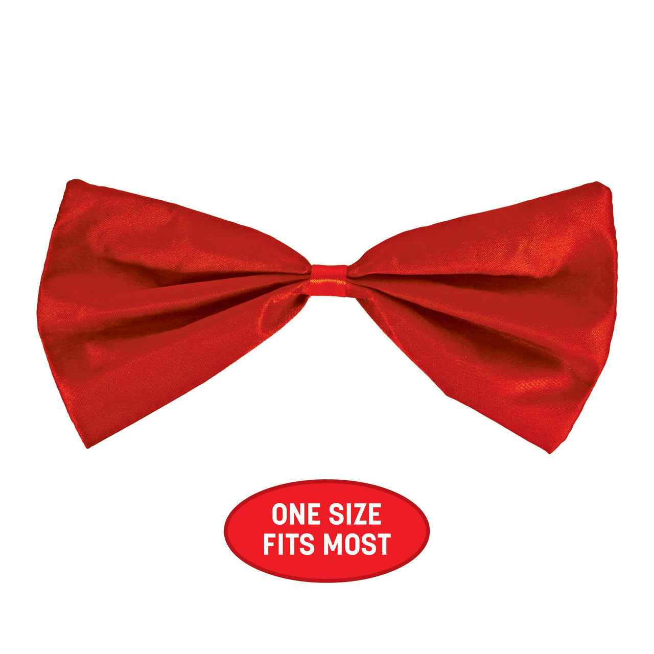Red Bow Tie - One Size Fits Most with Elastic Band