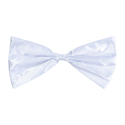 White Bow Tie - Elastic Attached | One Size Fits Most