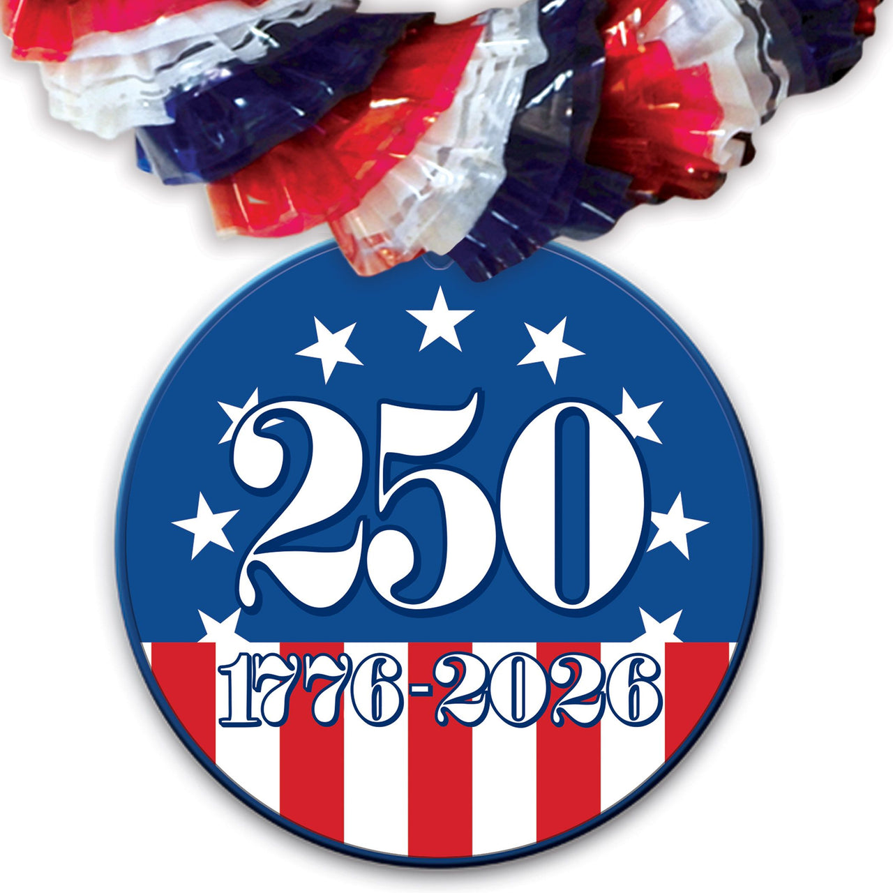 Semiquincentennial Poly Leis - Patriotic 4-Pack
