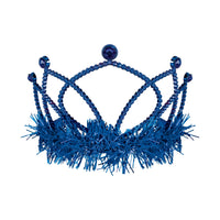 Blue Plastic Tiara with Combs - Spirit & School Events