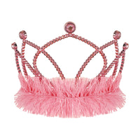 Pink Plastic Tiara with Combs - Spirit & Halloween Fun