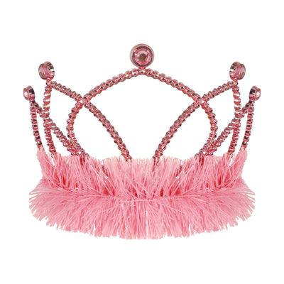Pink Plastic Tiara with Combs - Spirit & Halloween Fun