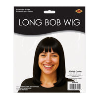 Black Long Bob Wig - Spirit & Halloween Costume Accessory