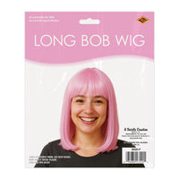 Pink Long Bob Wig - Spirit & Halloween Fun