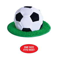 Plush Soccer Ball Hat - One Size Fits Most Sports Fans