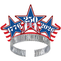Patriotic Semiquincentennial Tiaras - 4 Pack