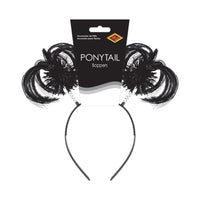 Black Ponytail Boppers - Spirit & School Spirit Headband