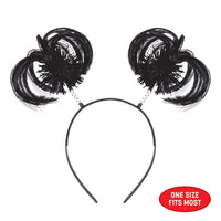 Black Ponytail Boppers - Spirit & School Spirit Headband