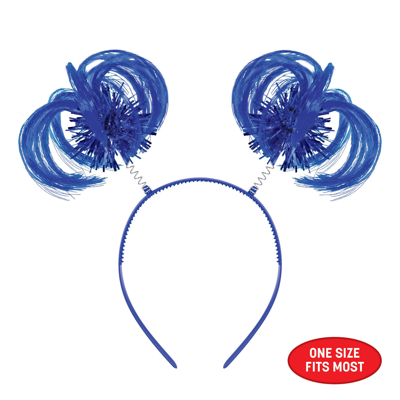Blue Ponytail Bopper Headband - Spirit & School Fun