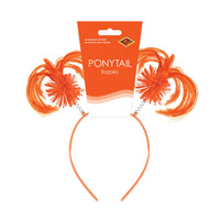 Orange Ponytail Boppers - Spirit & School Event Headband