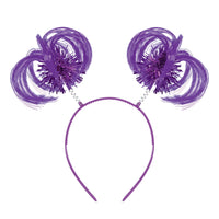 Purple Ponytail Boppers - Spirit & School Headband