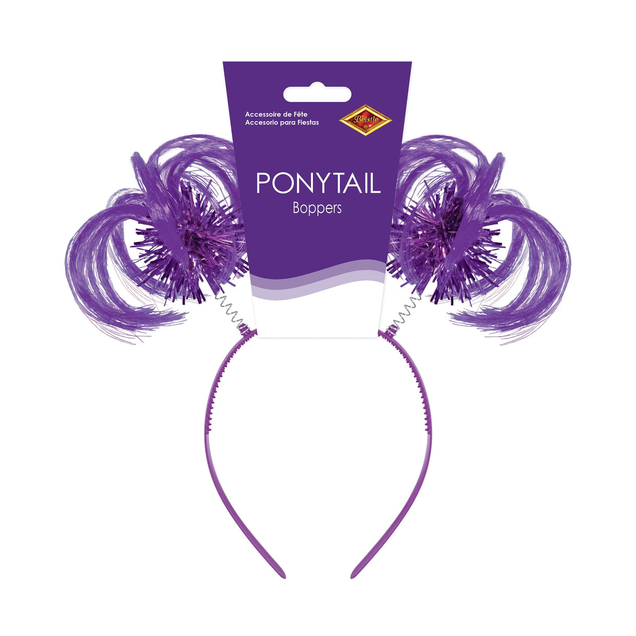 Purple Ponytail Boppers - Spirit & School Headband