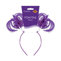 Purple Ponytail Boppers - Spirit & School Headband