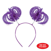 Purple Ponytail Boppers - Spirit & School Headband