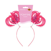 Pink Ponytail Boppers Headband - Spirit & School Fun