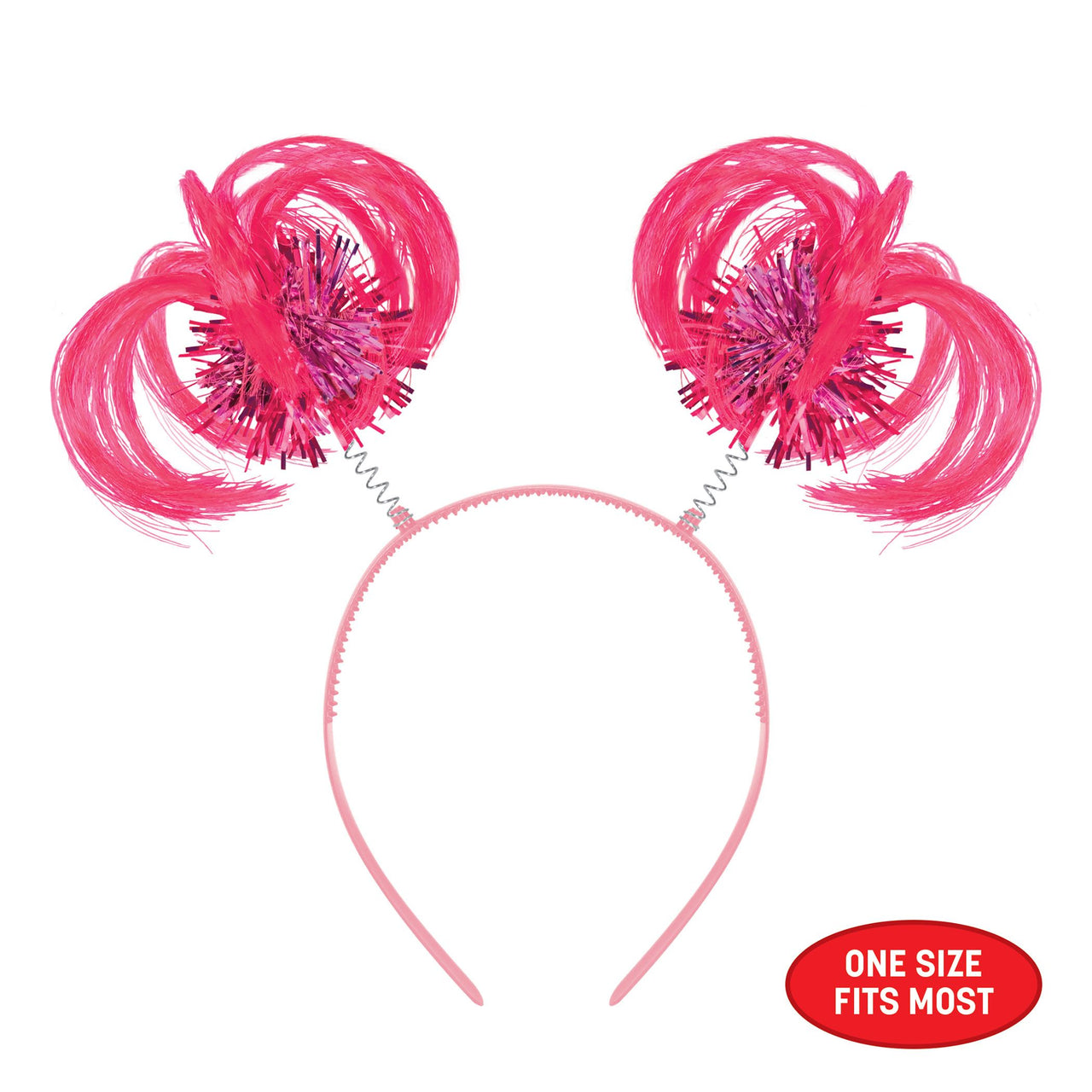 Pink Ponytail Boppers Headband - Spirit & School Fun