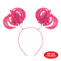 Pink Ponytail Boppers Headband - Spirit & School Fun
