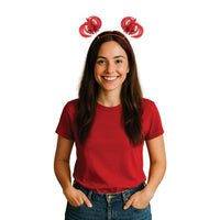 Red Ponytail Boppers - Fun Spirit Headband