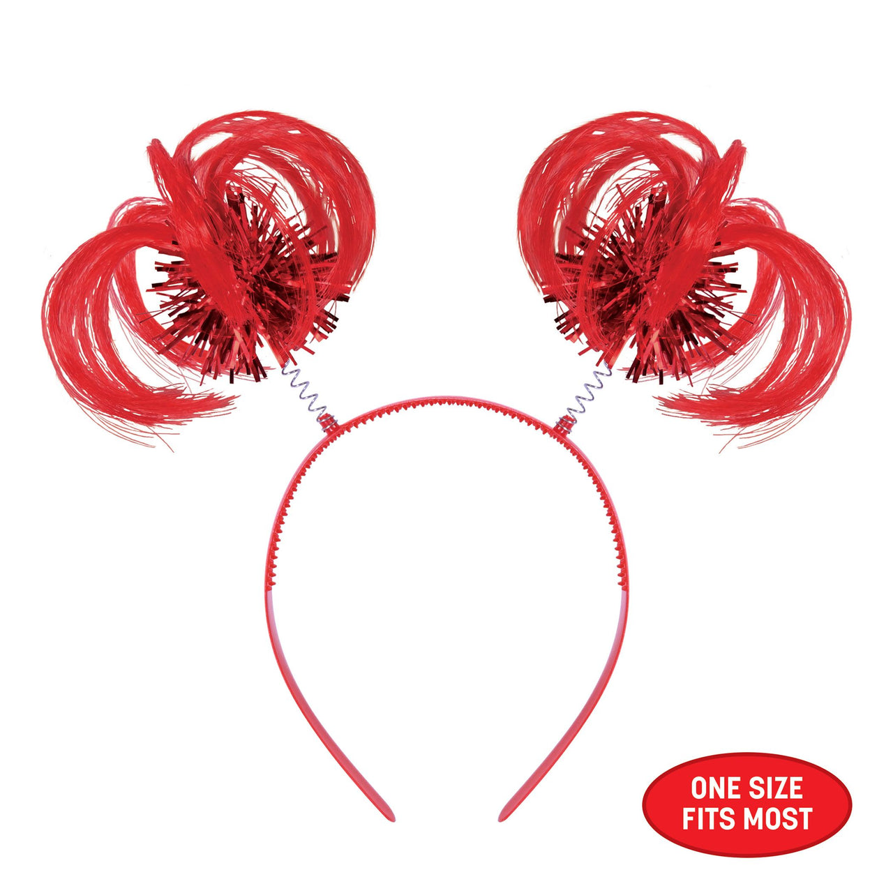 Red Ponytail Boppers - Fun Spirit Headband