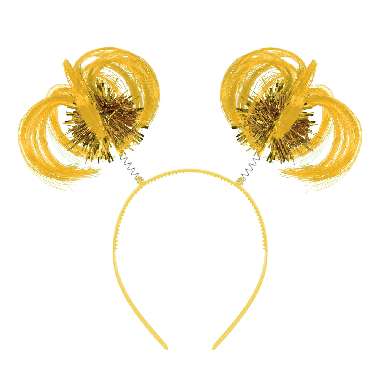 Yellow Ponytail Boppers Headband - Spirit & School Fun