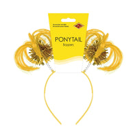 Yellow Ponytail Boppers Headband - Spirit & School Fun