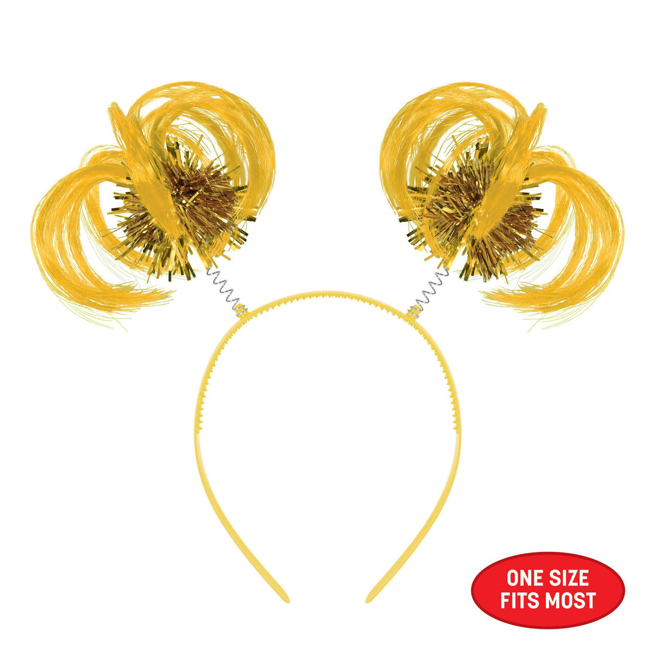 Yellow Ponytail Boppers Headband - Spirit & School Fun