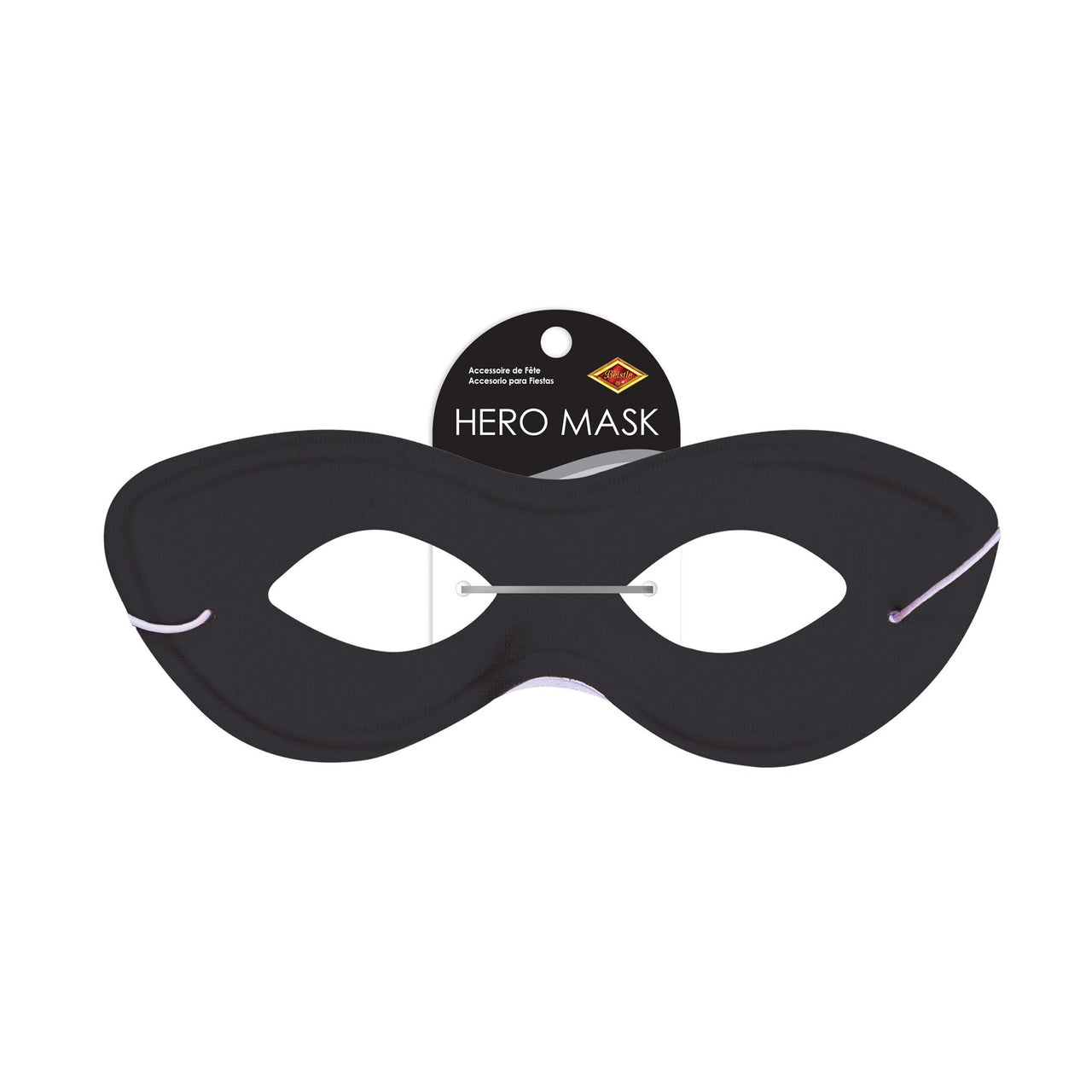 Black Fabric Hero Mask - Spirit Colors & Halloween Fun