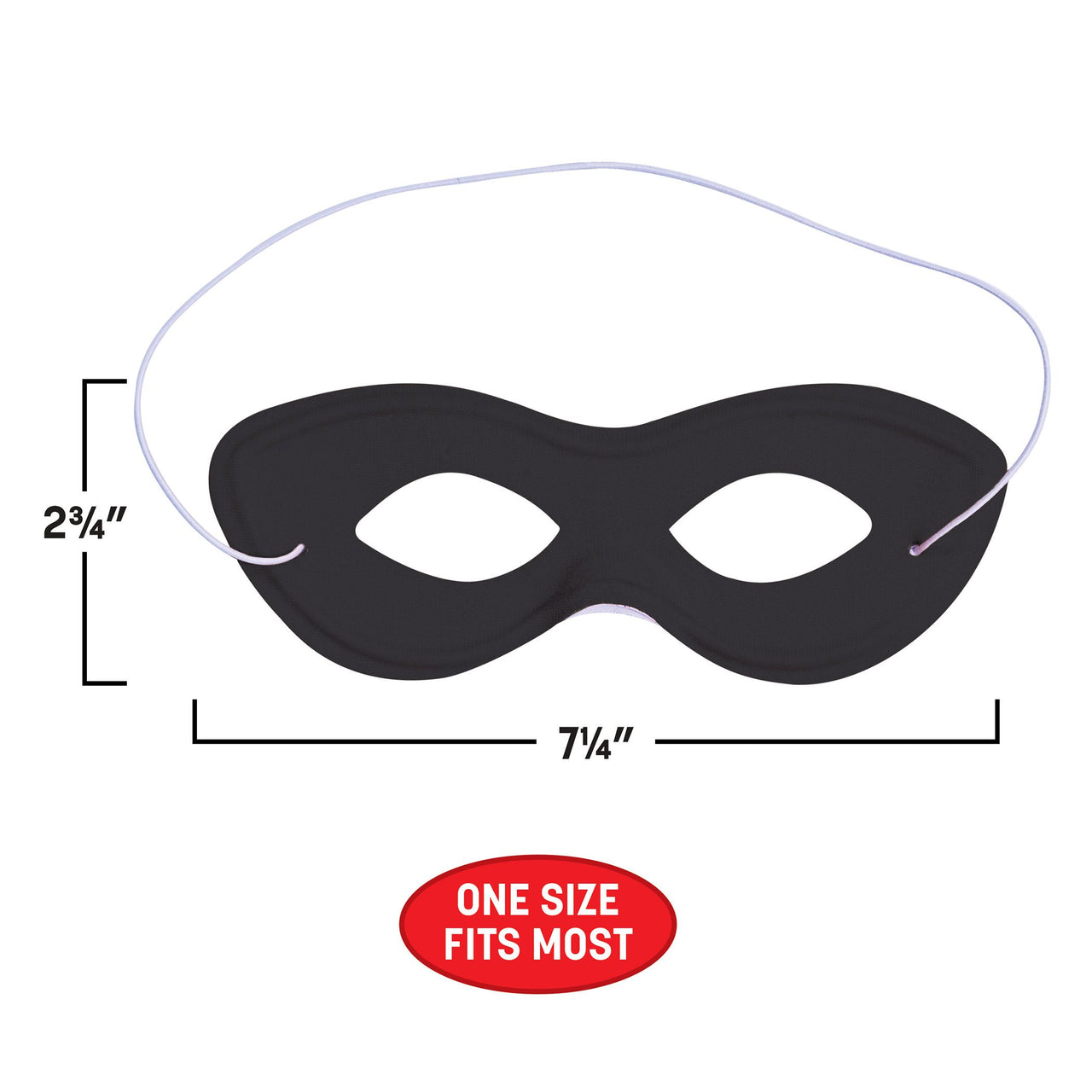 Black Fabric Hero Mask - Spirit Colors & Halloween Fun
