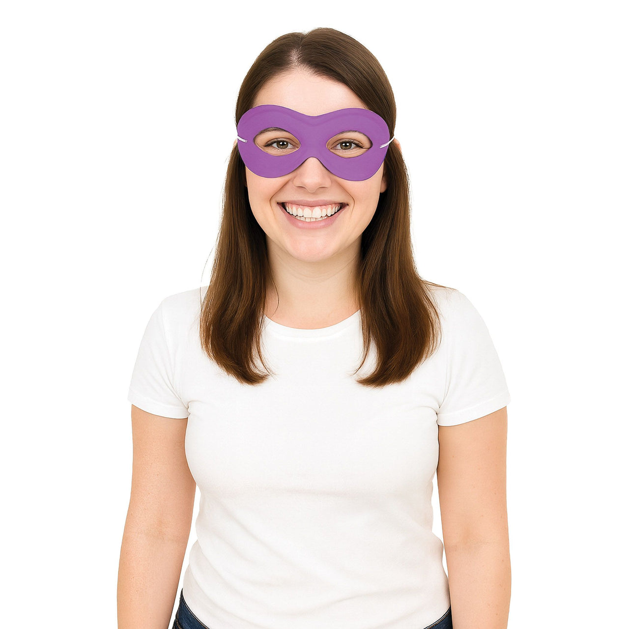 Purple Fabric Hero Mask - Elastic Attached (1/Pkg)