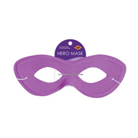 Purple Fabric Hero Mask - Elastic Attached (1/Pkg)