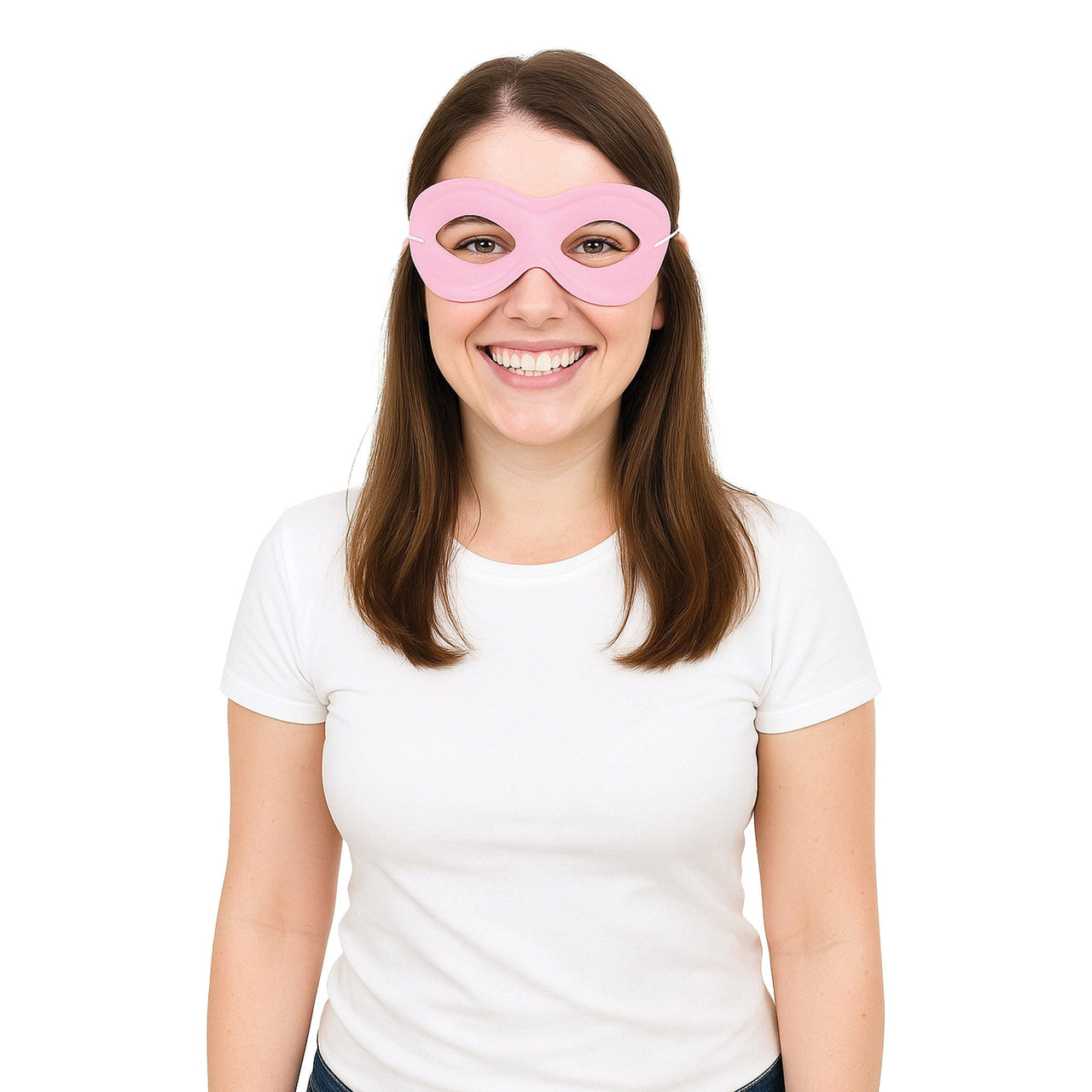 Pink Fabric Hero Mask - Spirit Colors & Halloween Fun