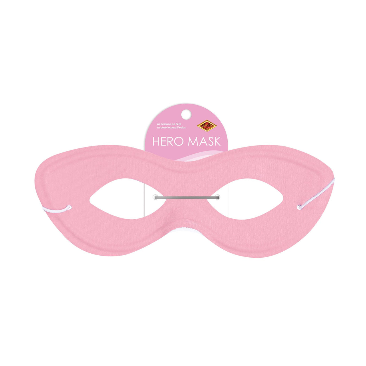 Pink Fabric Hero Mask - Spirit Colors & Halloween Fun