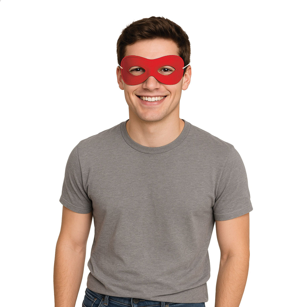 Red Fabric Hero Mask - Spirit Colors & Halloween Fun